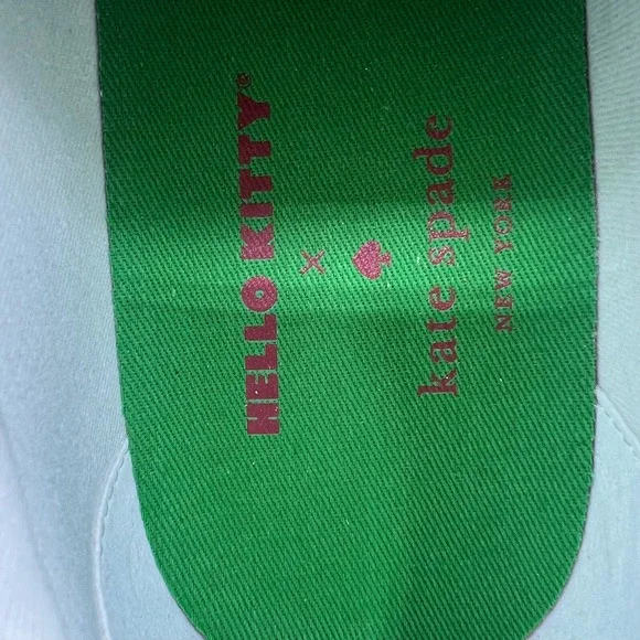 Hello Kitty X Kate Spade New York Womens Size 9 Leather Sneakers Shoes Worn Once - Picture 5 of 10